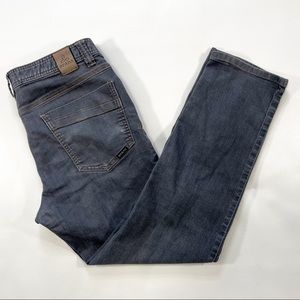 Prana Bridger Jean Slim Fit Mens Size 32x30 Gray Organic Cotton Blend Jeans